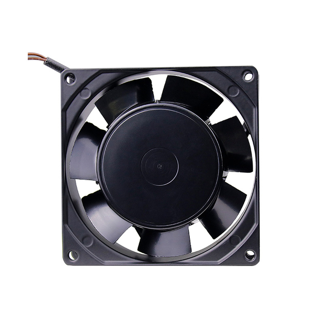 Ventilador de CA con aspas met&aacute;licas 92x92x25 mm